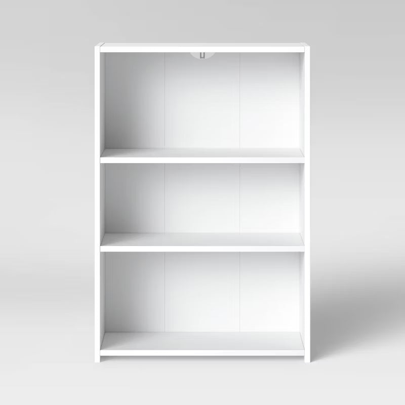 Dorm 3 Shelf Bookcase White - Room Essentials
