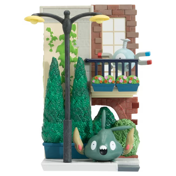 Pokemon Select 6'' Environment Figure Pack ( City Street with Magnemite Stand and Turbbish