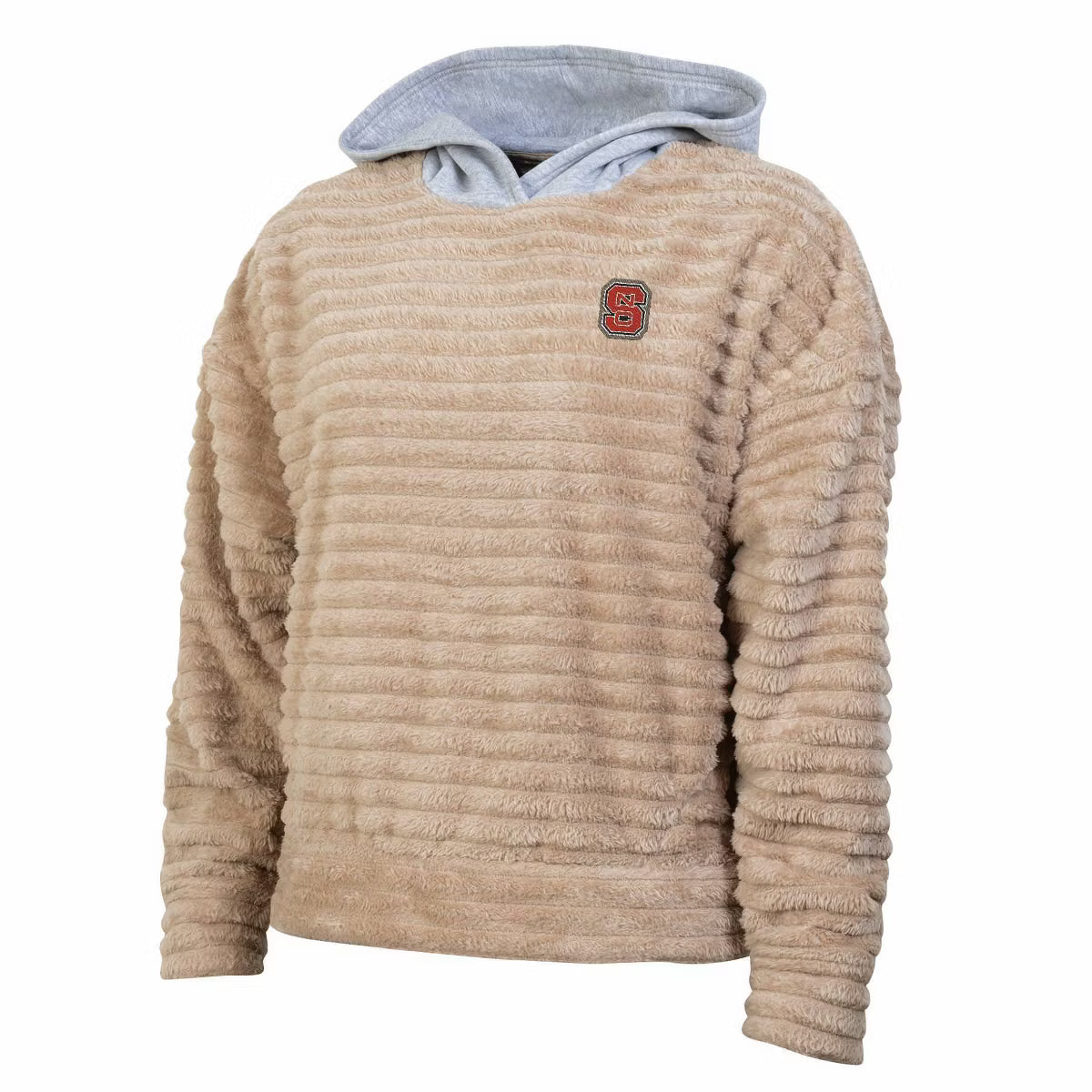 NCAA NC State Wolfpack Women's Oatmeal Fashion Hooded Sweatshirt - M