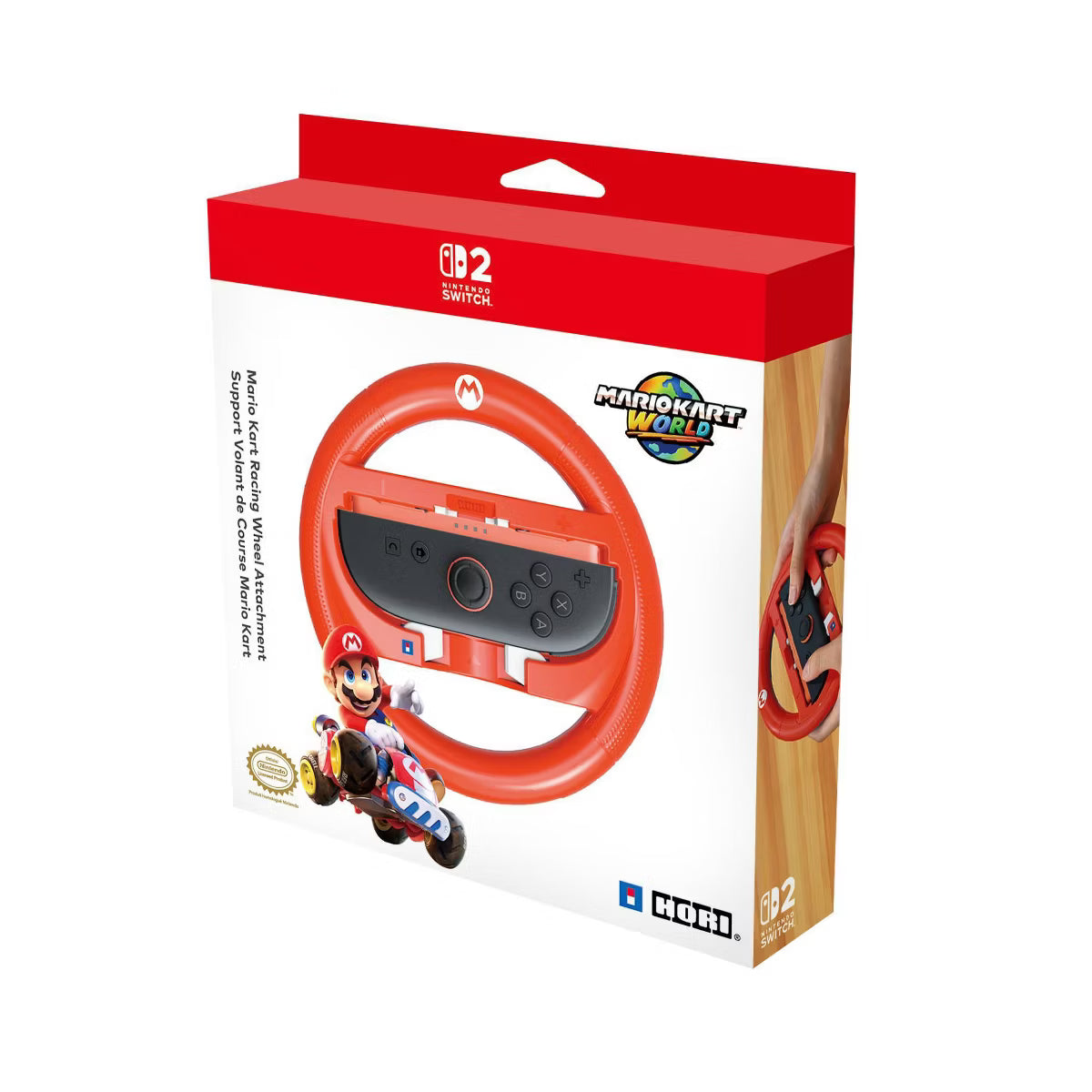 HORI Mario Kart Racing Wheel Attachment (Mario) for Nintendo Switch 2