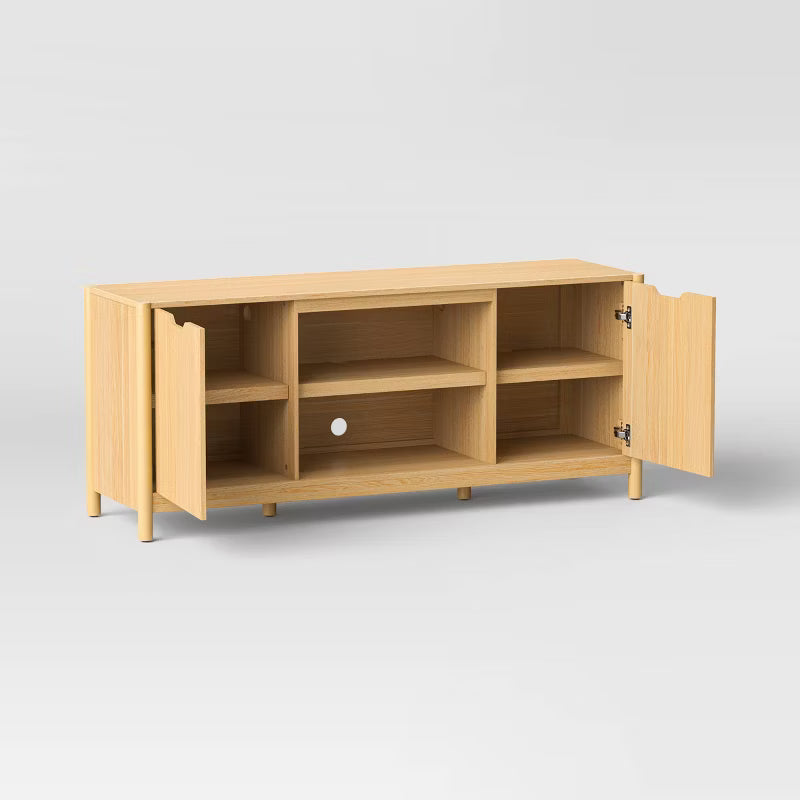 Scandi Media TV Stand, For TVs Up To 59"  Natural - Room Essentials