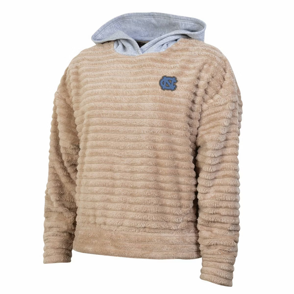 NCAA North Carolina Tar Heels Women's Oatmeal Fashion Hooded Sweatshirt - M
