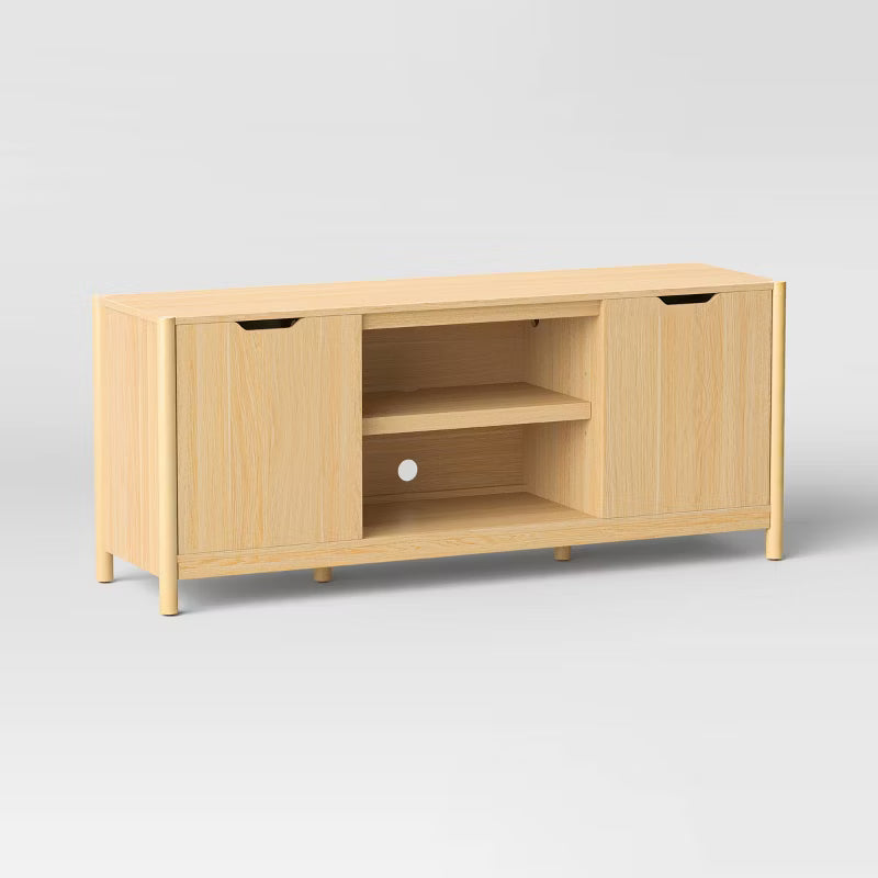 Scandi Media TV Stand, For TVs Up To 59"  Natural - Room Essentials