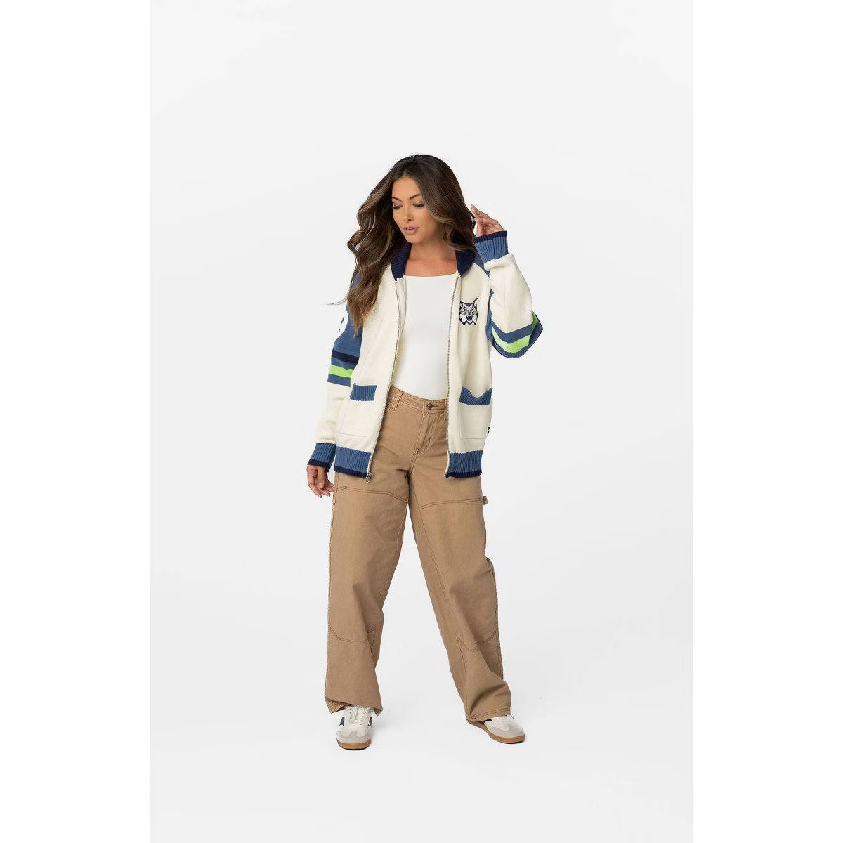 WNBA Minnesota Lynx Raglan Zip-Up Cardigan - L
