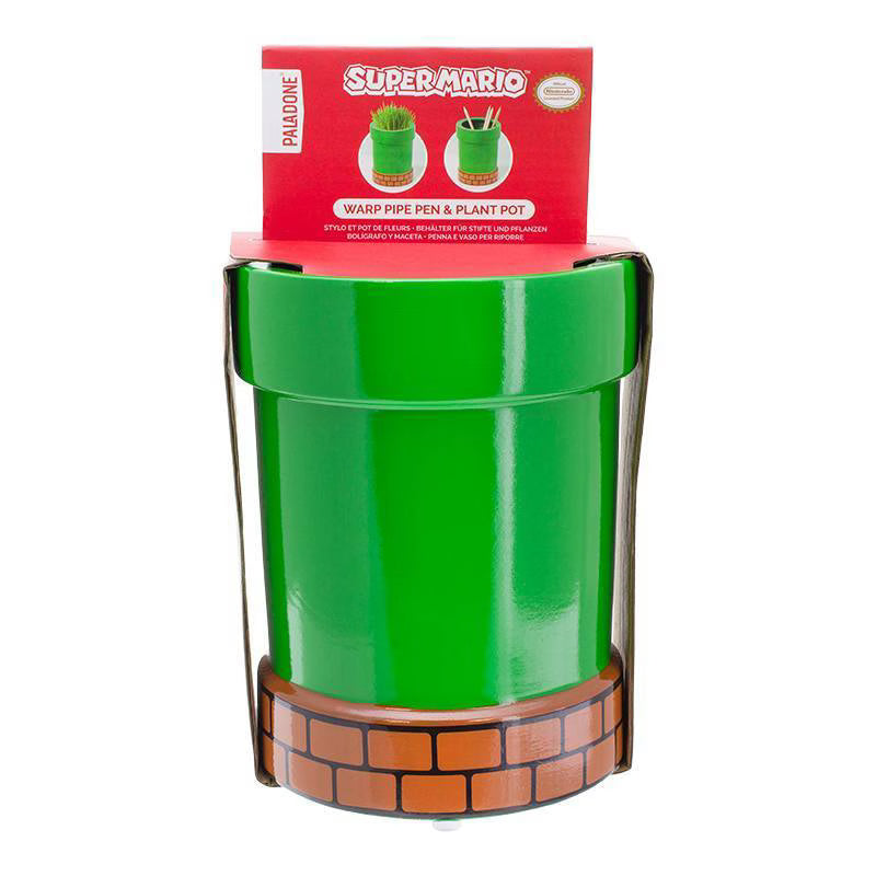 Nintendo Super Mario Warp Pipe 33oz Pen and Plant Pot