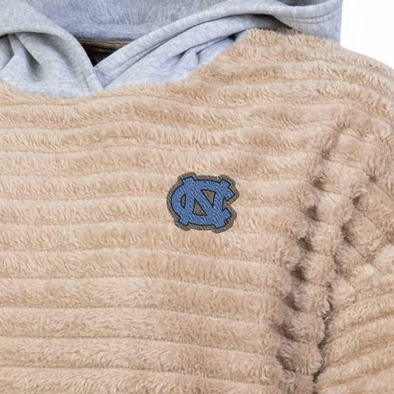 NCAA North Carolina Tar Heels Women's Oatmeal Fashion Hooded Sweatshirt - M