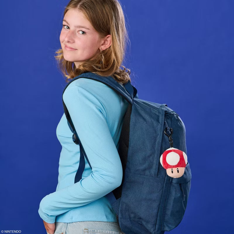 Club Mocchi Mocchi Super Mario Mushroom Plush Clip-On