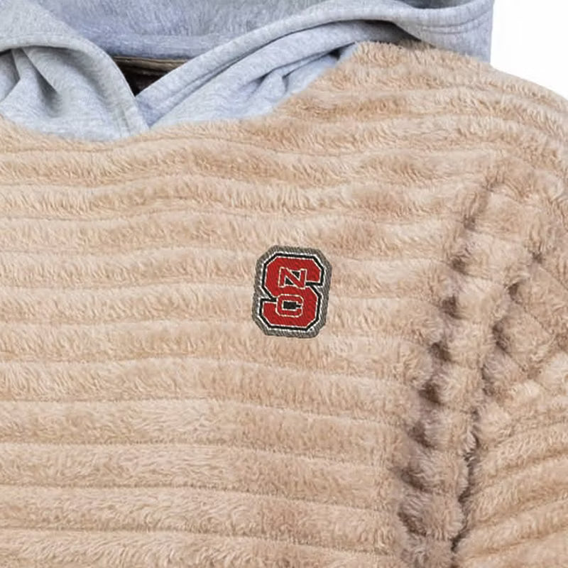 NCAA NC State Wolfpack Women's Oatmeal Fashion Hooded Sweatshirt - S