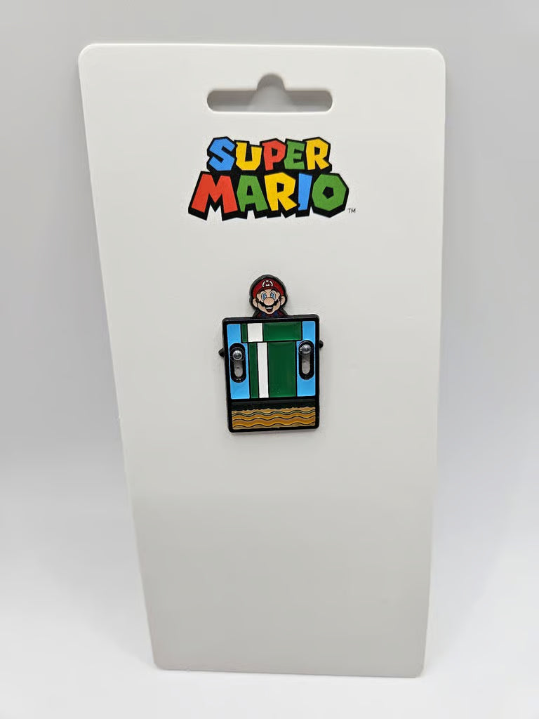 Super Mario Bros Mario and Pipe Enamel Fill Pin